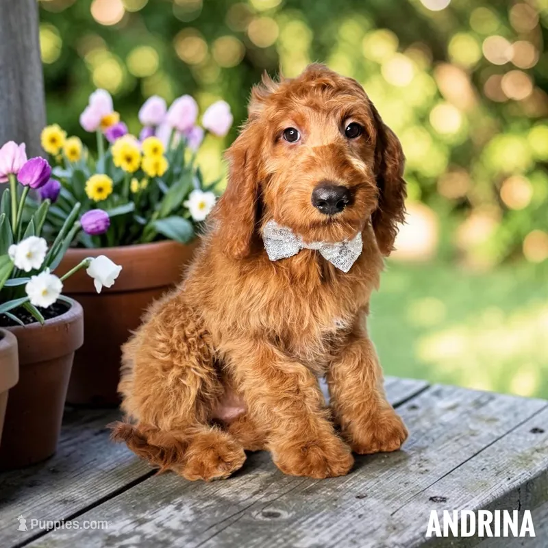 Andrina - F1 Medium – Goldendoodle, Miniature Goldendoodle puppy for sale in Jacksonville, FL