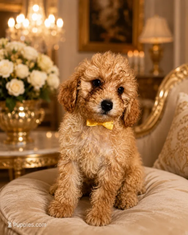 Toy Poodle Yellow Bow  – Poodle - Toy  puppy for sale in Cincinnati, OH