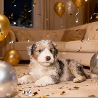 Tinsel, a female Bernedoodle for sale in Lilburn, GA – 1 of 2