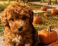 Copper (micro), a male Poodle - Toy  and Miniature Bernedoodle for sale in Lilburn, GA – 1 of 9