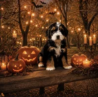 Penelope (micro), a female Poodle - Toy  and Miniature Bernedoodle for sale in Lilburn, GA – 3 of 10