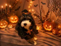 Penelope (micro), a female Poodle - Toy  and Bernedoodle for sale in Lilburn, GA – 2 of 9