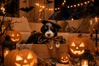 Penelope (micro), a female Poodle - Toy  and Miniature Bernedoodle for sale in Lilburn, GA – 2 of 10
