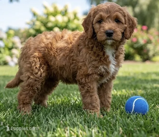 f1b mini goldendoodle – Miniature Goldendoodle puppy for sale in Richmond, IL