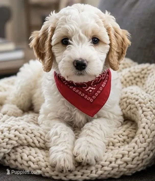 f1b mini goldendoodle – Poodle - Miniature , Miniature Goldendoodle puppy for sale in Richmond, IL