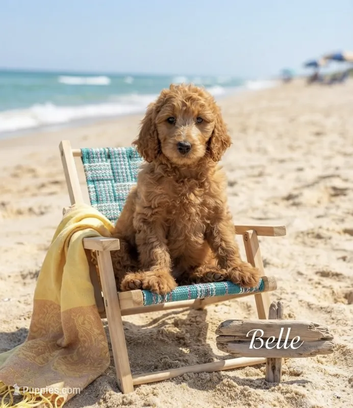 Belle f1B  – Goldendoodle puppy for sale in Williamson, NY