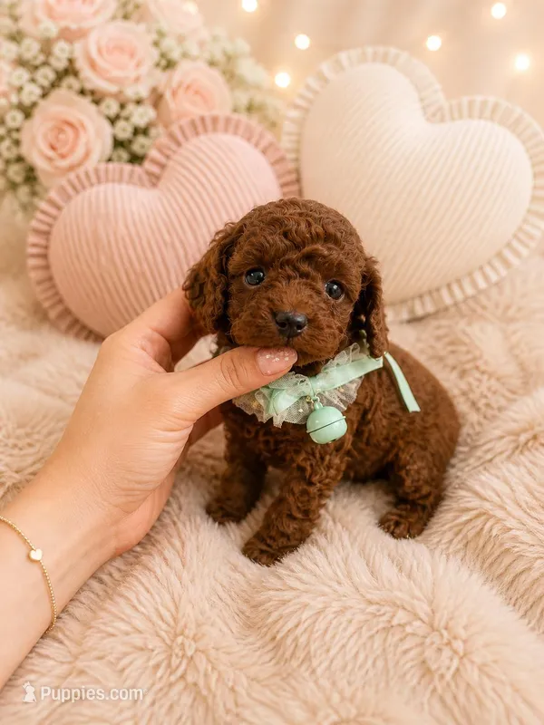 Coffee bean  – Poodle - Toy  puppy for sale in Eastvale, CA