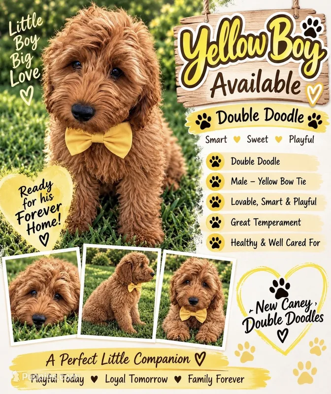 Yellow Boy – Goldendoodle puppy for sale in Houston, TX