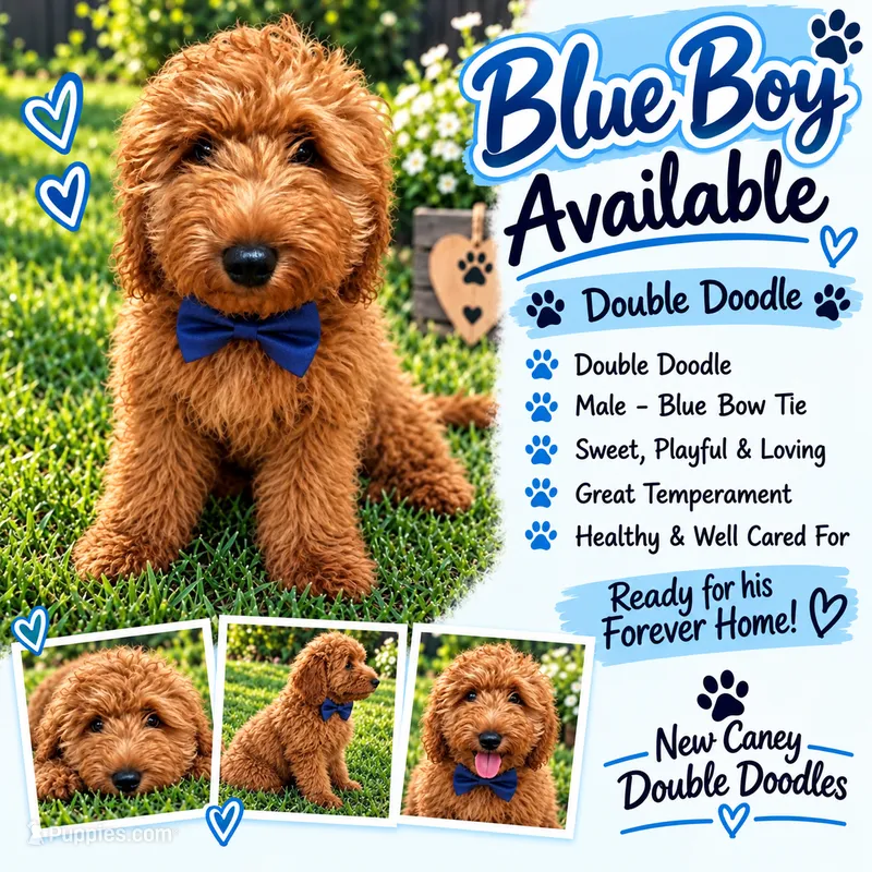 Dark Blue Boy – Goldendoodle puppy for sale in Houston, TX