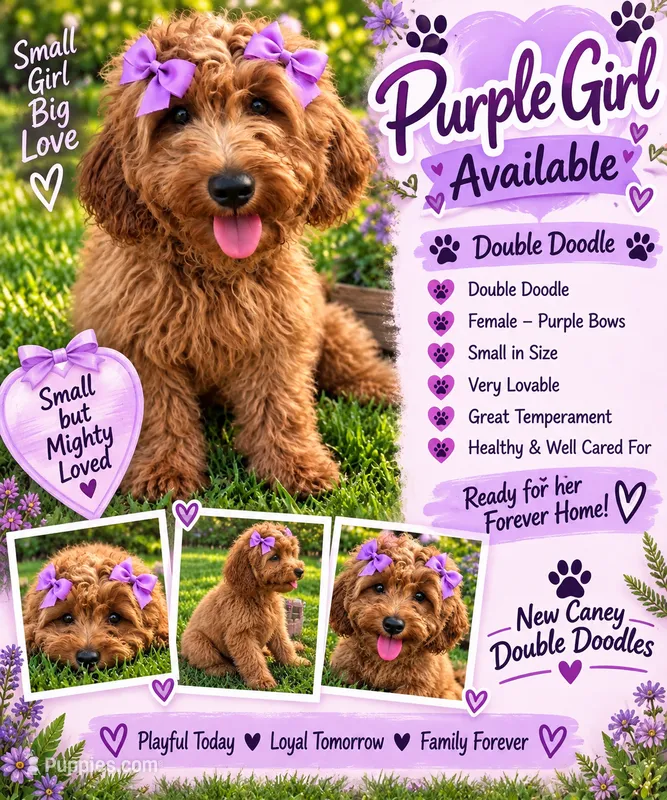 Purple  Girl  – Goldendoodle puppy for sale in Houston, TX