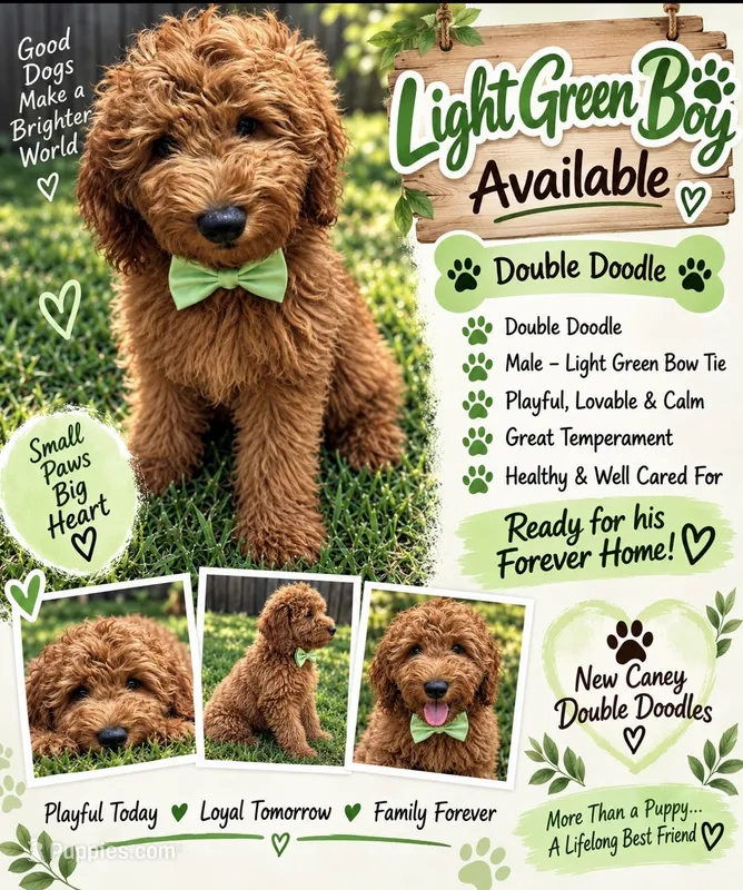 Light Green Boy – Goldendoodle puppy for sale in Houston, TX