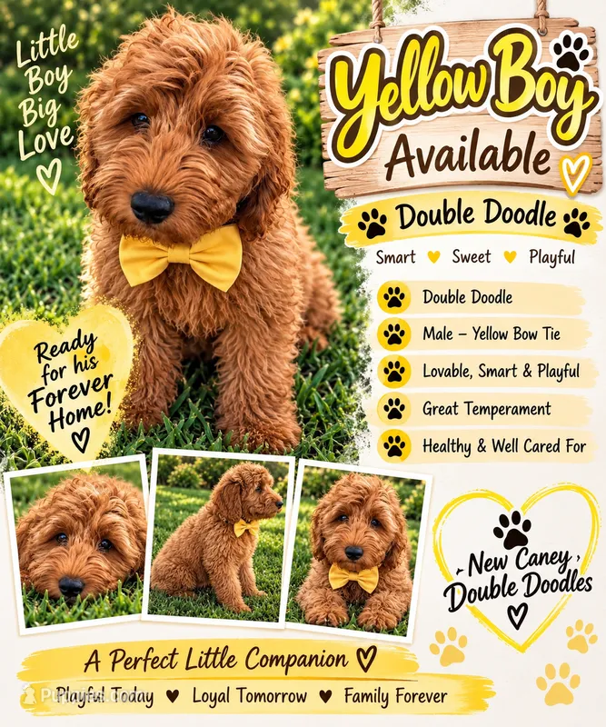 Yellow Boy – Goldendoodle puppy for sale in Houston, TX