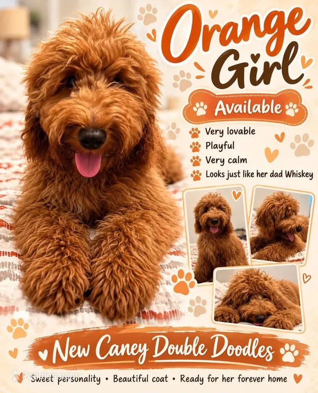 Orange Girl – Goldendoodle puppy for sale in Houston, TX