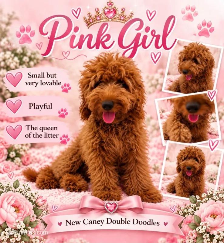 Pink Girl – Goldendoodle puppy for sale in Houston, TX