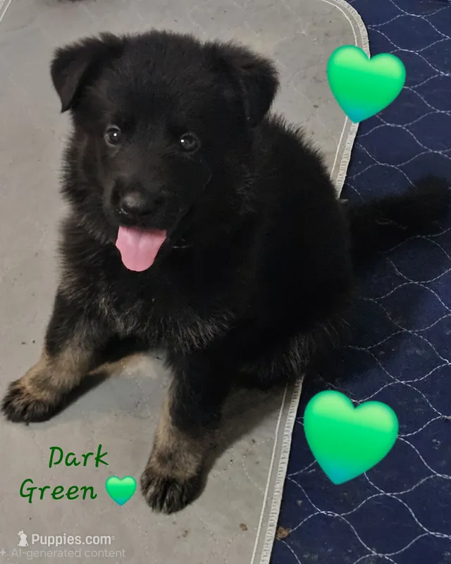 Green female – German Shepherd Dog puppy for sale in Florence, AL