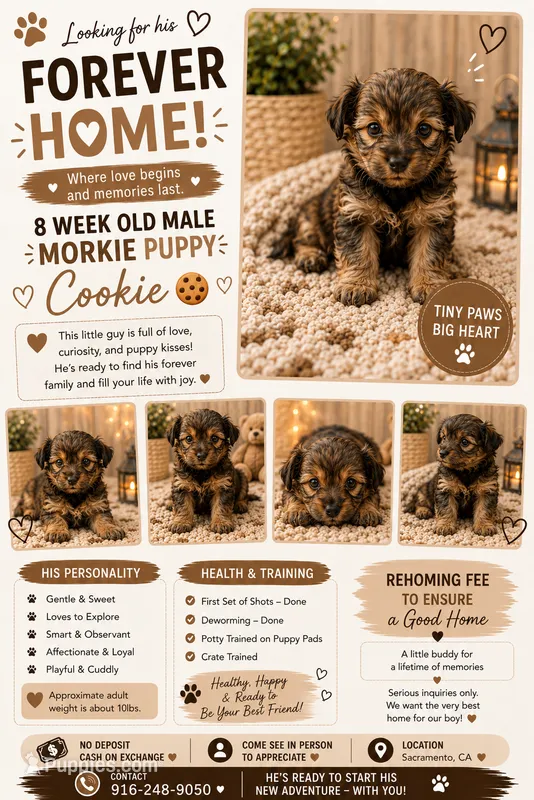Cookie 🍪  – Morkie puppy for sale in Sacramento, CA