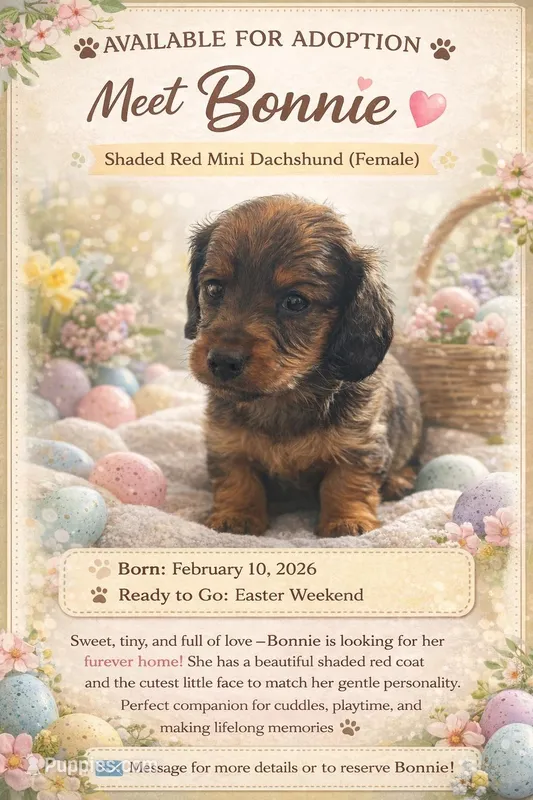Bonnie – Miniature Dachshund puppy for sale in Merrill, WI