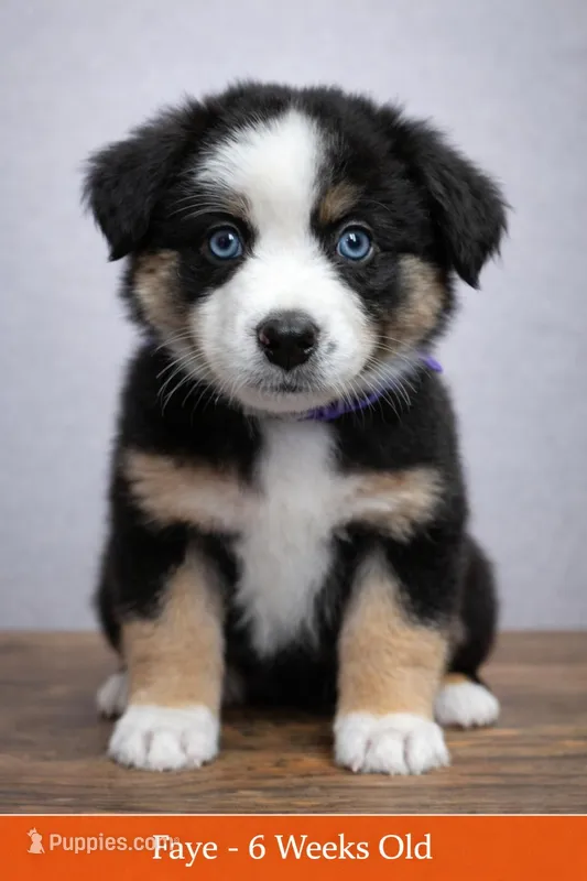 💜 Blue-Eyed Faye – Champion-Sired ASDR Australian Shepherd