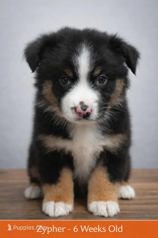 🧡 Orange Boy “Zephyr” – ASDR Champion-Sired Australian Shepherd