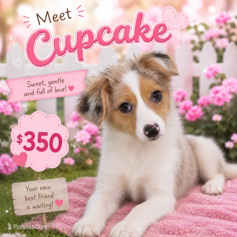 Cupcake – Australian Shepherd, Beagle puppy for sale in Rochester, NY
