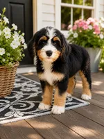 Lucky, a male Bernedoodle for sale in Kennedy, NY – 1 of 2