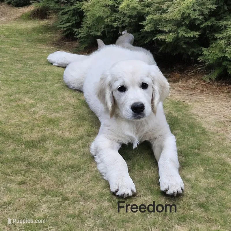 Freedom, a male English Cream Golden Retriever for sale in Robinson, IL – Photo 1 of 4