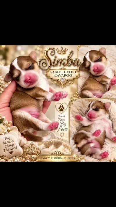 Simba 🦁, a male Cavapoo for sale in Ocala, FL – 4 of 4