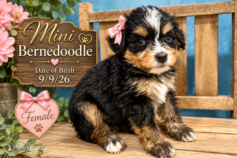 Bebe – Miniature Bernedoodle puppy for sale in Ocala, FL