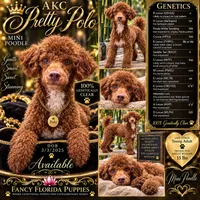 AKC Pretty Polo ~ kyky Atat 👈🏼 CLEAR , a male Poodle - Miniature  for sale in Ocala, FL – 4 of 5