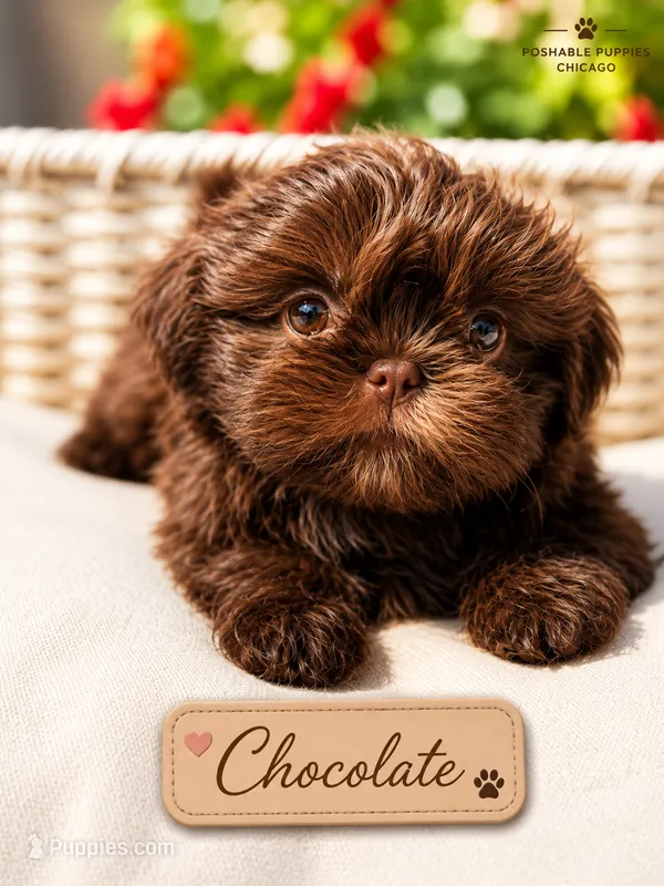 Chocolate – Shih Tzu puppy for sale in Addison, IL