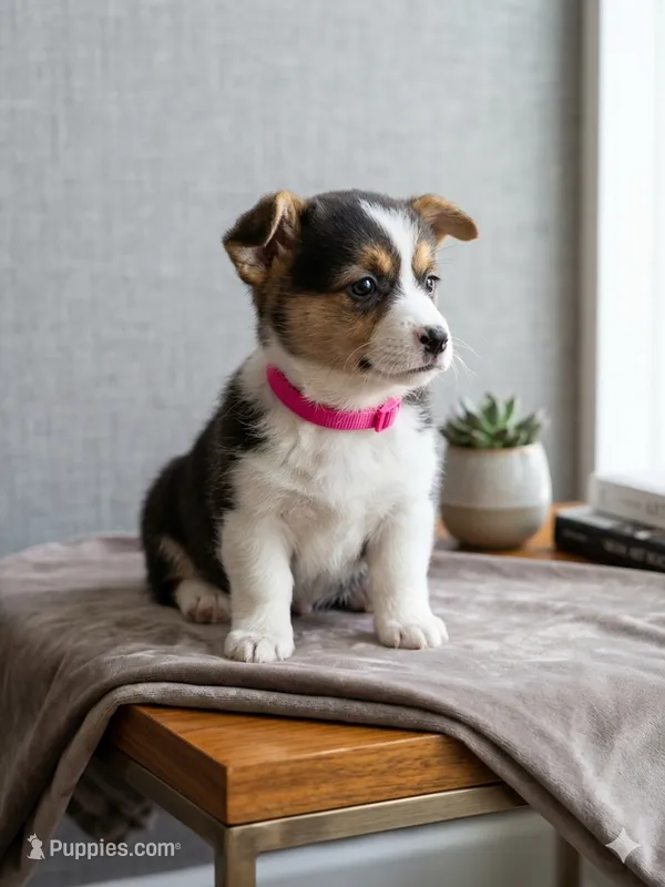 Pink Collar Female - Pembroke – Pembroke Welsh Corgi puppy for sale in Luther, OK