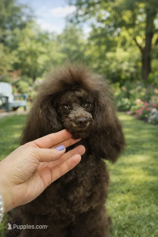 Coffee White Diamond Sofia – Poodle - Toy  puppy for sale in Anza, CA