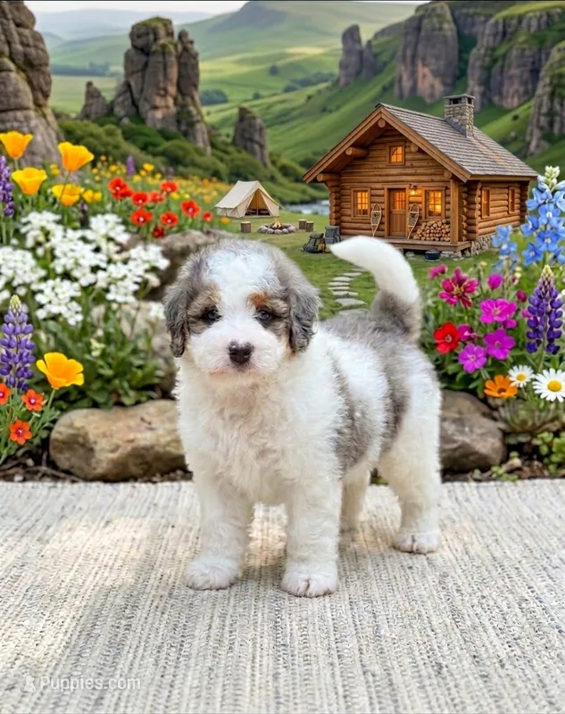 Enzo – Miniature Bernedoodle puppy for sale in Dover, OH