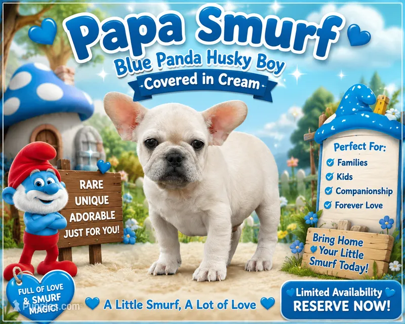 Papa Smurf  – French Bulldog puppy for sale in Checotah, OK