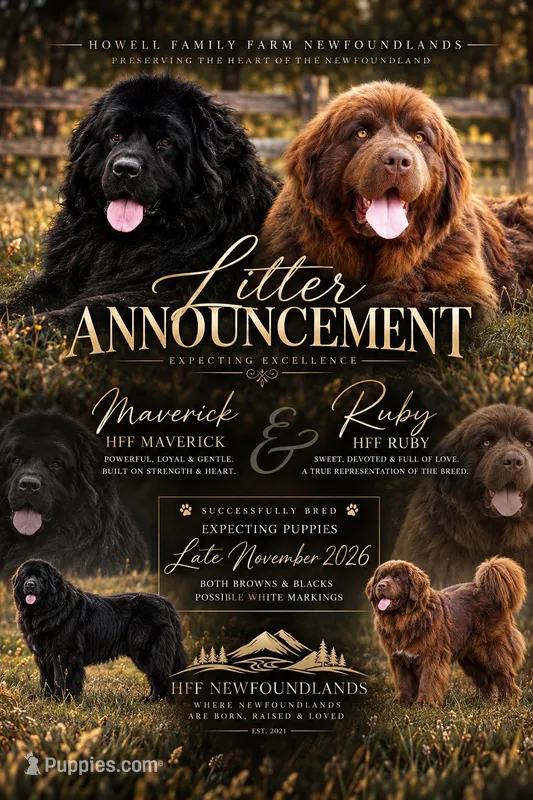 Expecting late November – Newfoundland puppy for sale in Marshville, NC