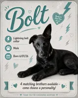 Bolt, a male Belgian Malinois and German Shepherd Dog for sale in Big Lake, MN – 1 of 6