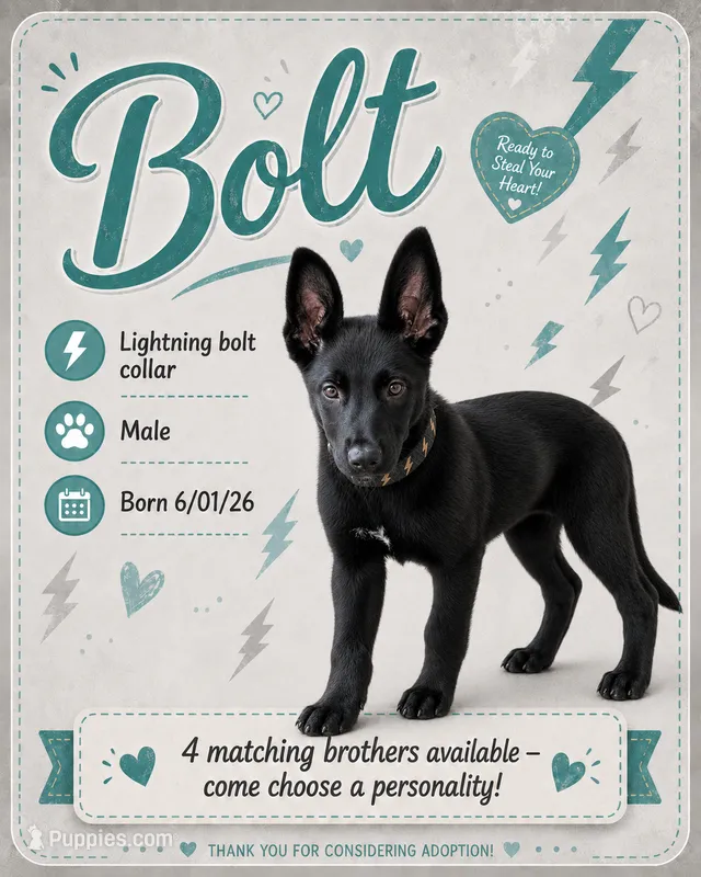 Bolt – Belgian Malinois, German Shepherd Dog puppy for sale in Big Lake, MN