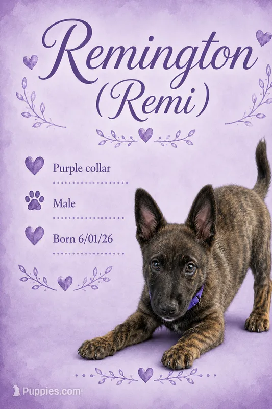 Remington (Remi) – Belgian Malinois, German Shepherd Dog puppy for sale in Big Lake, MN