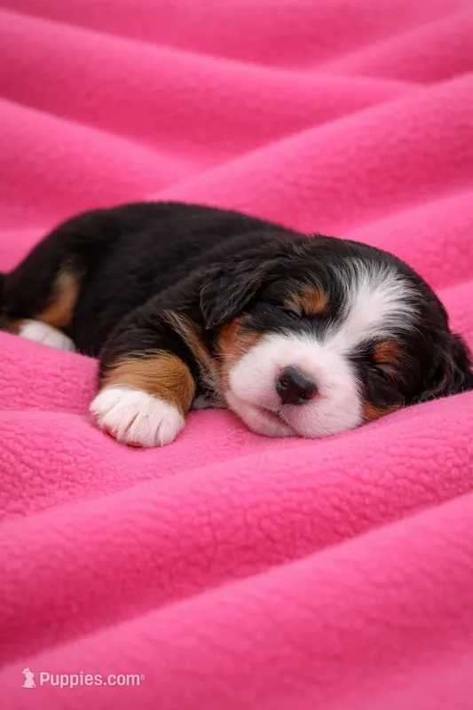 Bright Pink  – Bernedoodle puppy for sale in Bedford, IN
