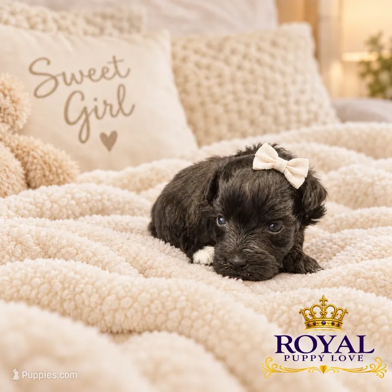 AKC Toy Cherie, a female Miniature Schnauzer for sale in Shawnee, OK – 1 of 5