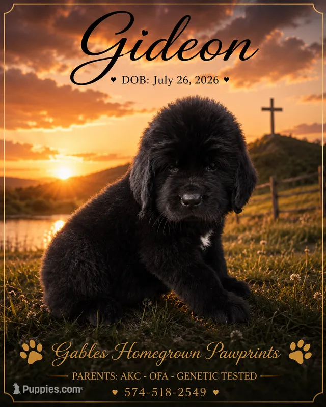Gideon – Newfoundland puppy for sale in North Manchester, IN