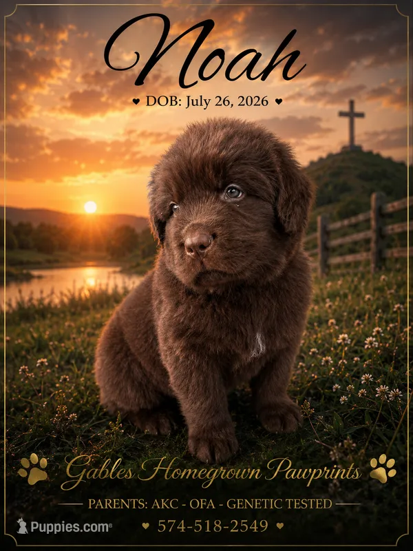 Noah – Newfoundland puppy for sale in North Manchester, IN