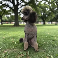 AKC merle phantom, a female Poodle - Miniature  for sale in Mobile, AL – Photo 2 of 2