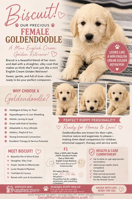 Biscuit Goldendoodle  – Goldendoodle, English Goldendoodle puppy for sale in Marietta, OH