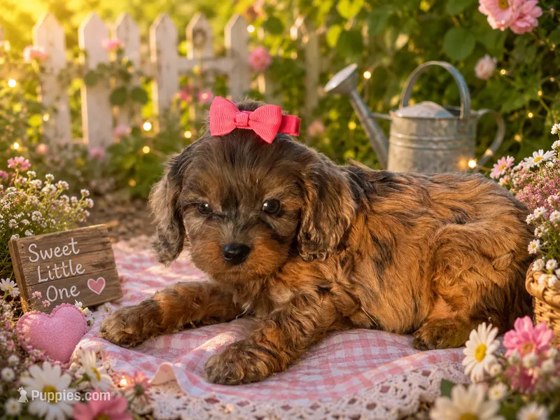 Peach  – Cavapoo puppy for sale in Mulberry, KS