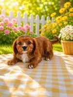 AKC Rusty, a male Cavalier King Charles Spaniel for sale in Mulberry, KS – 2 of 3