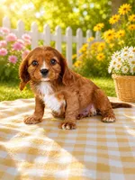 AKC Rusty, a male Cavalier King Charles Spaniel for sale in Mulberry, KS – 1 of 3