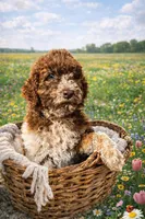 Patches (medium), a female Goldendoodle for sale in Newman, CA – Photo 1 of 10