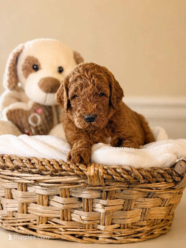 🤎 Brown – Chocolate Boy – Miniature Goldendoodle puppy for sale in Phoenix, AZ