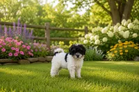 Bridget, a female Miniature Bernedoodle and Golden Mountain Doodle for sale in Farwell, MI – 5 of 5